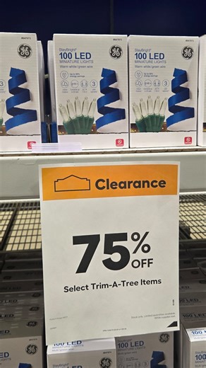 Lowe’s Christmas clearance is already up to 75% off in-store and online! Score Christmas trees and decor for next year at super low prices! 🎄 Comment LOWES and we’ll send you our finds 😍 | Hip2Save