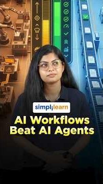 Why Companies Choose AI Workflows Over AI Agents? | AI Workflows vs AI Agents | #Shorts #Simplilearn