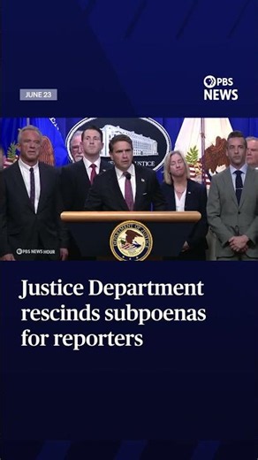 Justice Department rescinds subpoenas for reporters