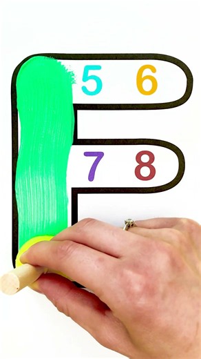 Paint & Count Time! 🔤🧽 Come Make Letter E! 🎨👂