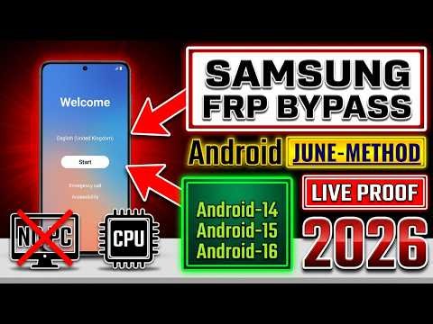 🔥 New Samsung FRP Bypass 2026 Android 14/15/16 | All Models Work | NO PC Required | New Trick 🔥