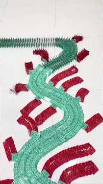 More than 10,000 dominoes made of cards #domino #shorts #2025