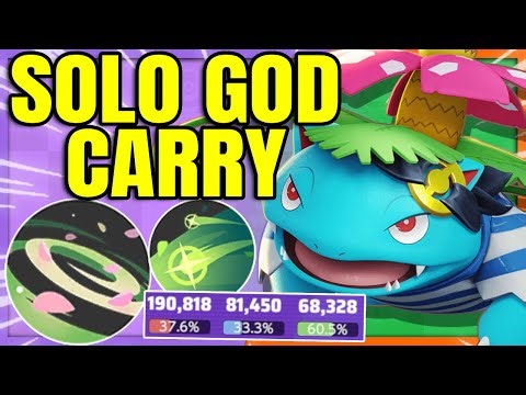 PETAL DANCE VENUSAUR is the Ultimate 1vs5 Ranked Carry | Pokemon Unite