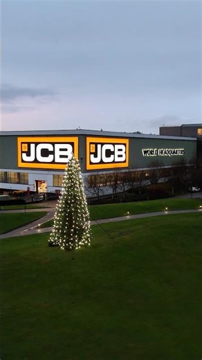 Decorate for Christmas but with a JCB!