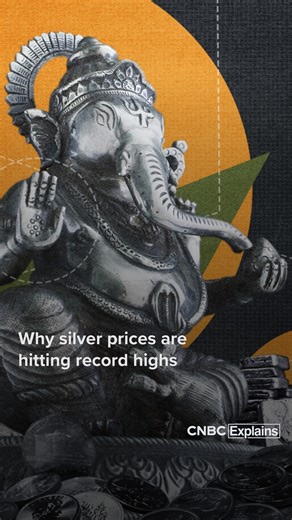 The price of silver reached an all-time high this month. While it has benefited from the same forces lifting gold and other precious metals, such as safe-haven demand and trade tensions, silver's rally isn’t just a copycat move. So what caused prices to peak? And what does it say about our reliance on this precious metal? CNBC Explains producer Gaelle Legrand breaks it down. Watch the full explainer here: cnb.cx/44J2BFH | CNBC International