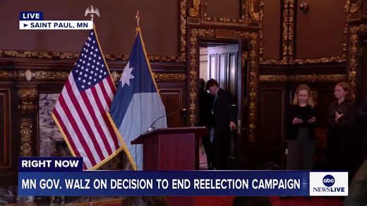 WATCH LIVE: Minnesota Gov. Tim Walz holds a news conference on his decision to end his reelection campaign: https://abcnews.link/vkaFi2n | ABC News