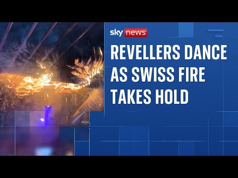 New video shows fire spreading across ceiling of Swiss bar