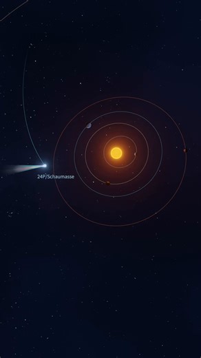 Meet Comet 24P/Schaumasse ☄️✨ This periodic visitor reaches perihelion on January 8, 2026, shining at about mag 8 — a nice target for telescopes and powerful binoculars 🔭 Visible from both hemispheres 🌍 Look above the eastern horizon after midnight Discovered back in 1911 and returning every 8 years, Comet Schaumasse will stay observable through February, slowly fading but still worth a look 🌌 Don’t miss it under dark skies ⭐ #cometwatch #comet2026 #comet24p #24pschaumasse #starwalk | Star Wa