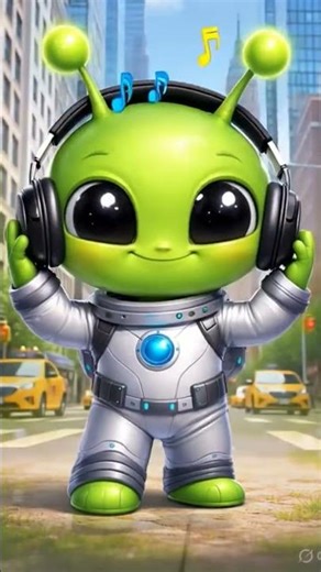 Alien Tries Human Music for the First Time 🎧👽