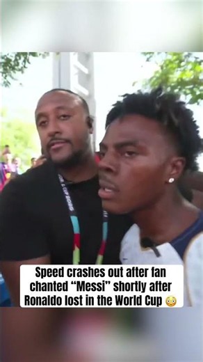 Speed was in SHAMBLES following Portugal's loss 😬