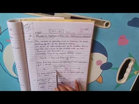 #msc 3rd Sem #mathematics #Newton raphson method