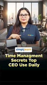 How Top CEOs Manage Their Time And Work Smart | Productivity Secrets Revealed | #Shorts #Simplilearn