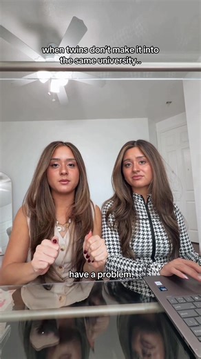 This feels like an episode of liv and Maddie LOL but it’s our real lives 🫢 #twins #comedy #college