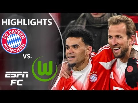 HARRY KANE GOAL 💥 PURE DOMINANCE 😤 Bayern Munich vs. Wolfsburg | Bundesliga Highlights | ESPN FC