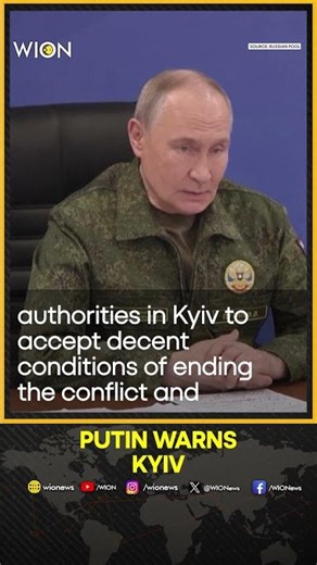 Russia-Ukraine War: Putin Says Russia Will Pursue War Goals by Force | WION SHORTS