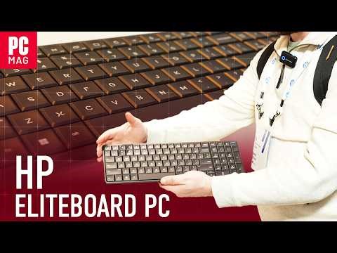 A Full Ryzen Desktop PC in a Keyboard? First Look at HP's EliteBoard