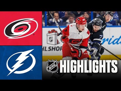 Hurricanes vs. Lightning | NHL Highlights | December 20, 2025