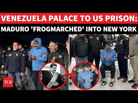 Maduro On US Soil: FBI Escorts Handcuffed Venezuelan President; THUMBS UP At DEA Office On Cam