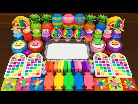 LIVE: RAINBOW SLIME !!! Mixing random into GLOSSY Slime #195