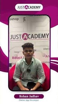 Rohan Jadhav Completed Flutter App Development Training with JustAcademy
