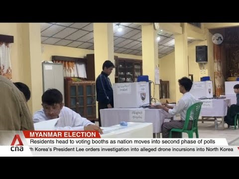 Myanmar election: Residents head to voting booths as nation moves into second phase of polls