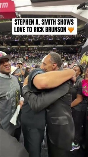 Special moment between Coach Rick Brunson and Stephen A. Smith 🧡🏆