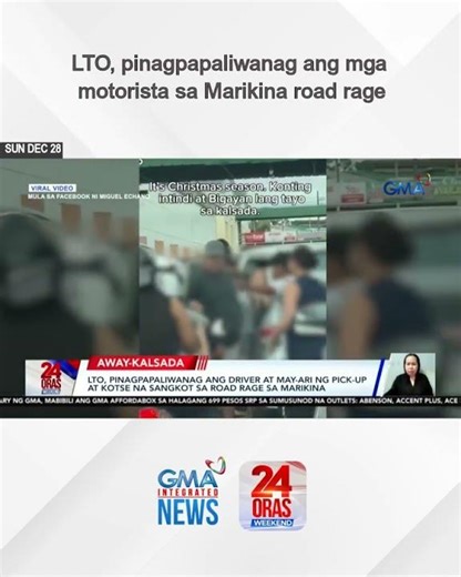 LTO, pinagpapaliwanag ang mga motorista sa Marikina road rage | 24 Oras Weekend