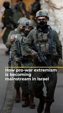 How pro-war extremism is becoming mainstream in Israel | AJ #shorts