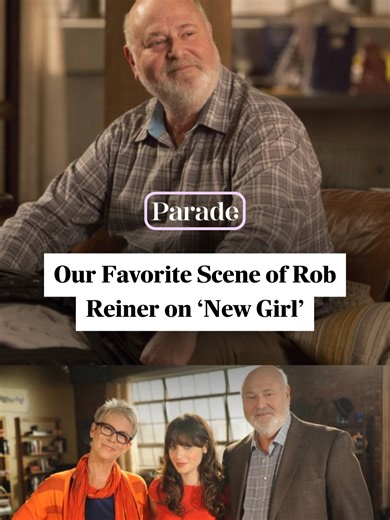 Remembering Rob Reiner 🖤 One of our favorite acting moments of Rob's was as Jessica Day's dad in #NewGirl. Read what celebrities and friends of Rob and his wife Michele have said about their death at the link below. #RobReiner