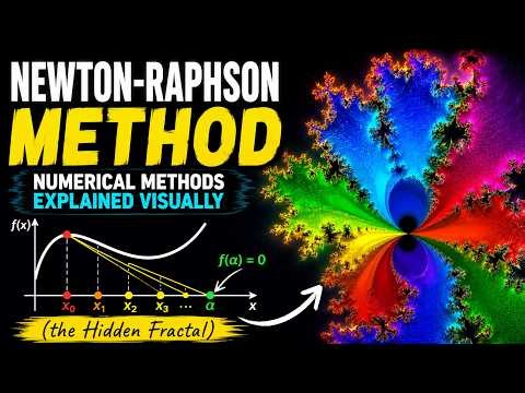 Newton-Raphson Method | Numerical Methods Explained Visually (the Hidden Fractal)