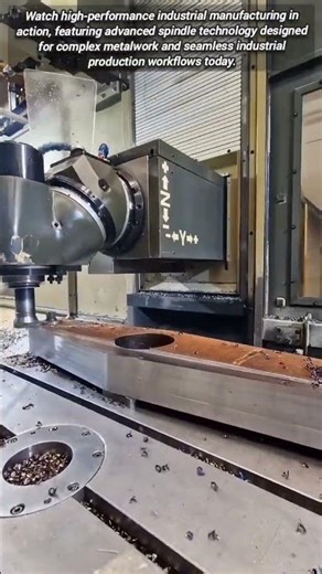 High Precision Industrial CNC Milling Machine in Full Operation