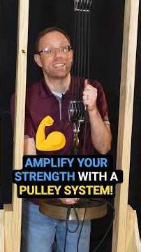 Amplify your strength with a pulley system! #shorts #pulley #mechanical