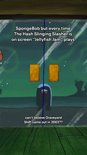 the Hash Slinging Slasher is a jellyfish jammer 🧽 Stream SpongeBob on @paramountplus with your kids