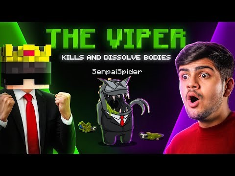 I Became VIPER IMPOSTER in AMONG US! 100 IQ GAMEPLAY