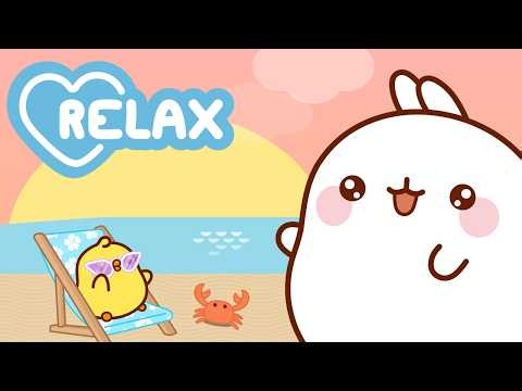 Watching the Sunset with Molang 💛🌇 Relaxing Nature Moments