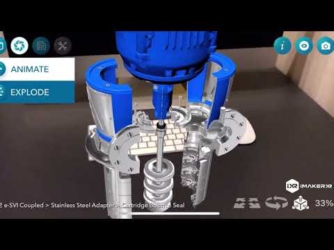 Augmented Reality App Demo: Immersible Multistage Pump