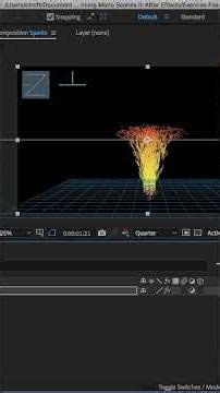 Make Lava Sparks in After Effects with CC Particle World
