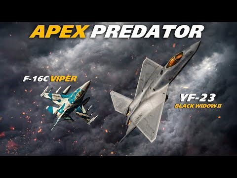 Slippery Foe - F-16C Viper Vs YF-23 BWII Dogfight | Digital Combat Simulator | DCS |