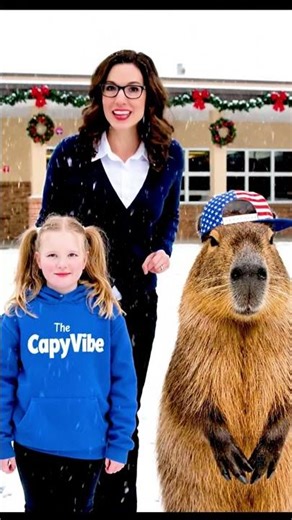 Don’t Mess With a Capybara’s Snow Castle #capybara