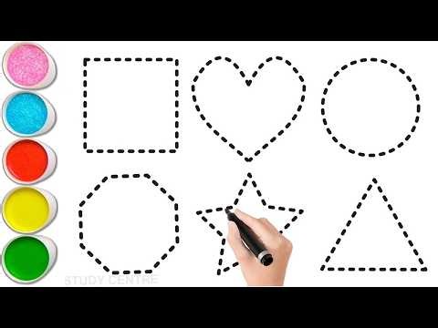 Shapes drawing for kids, Learn 2d shapes, colors for toddlers | Preschool Learning part - 2018
