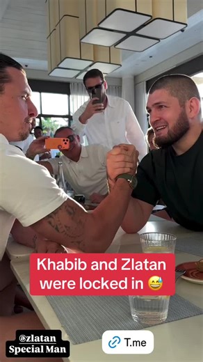 Khabib vs Zlatan: Arm Wrestling Showdown