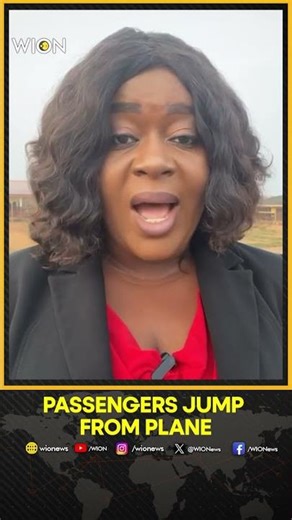 Air Congo Passengers Forced to Jump From Boeing 737 at Kindu Airport | WION Shorts