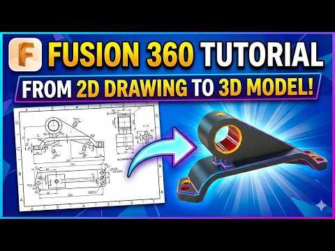Fusion 360 Tutorial – How to Design a Mechanical Bracket from Technical Drawing