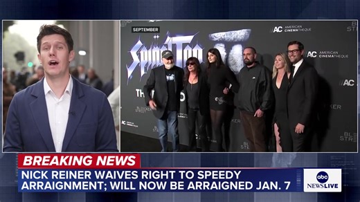 Nick Reiner appears in court after he was charged with two counts of first-degree murder in the killing of his parents, renowned Hollywood director Rob Reiner and wife Michele Singer Reiner. https://abcnews.go.com/US/video-shows-moments-leading-nick-reiners-arrest-after/story?id=128476501 | ABC News