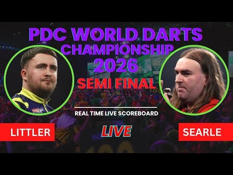Luke Littler vs Ryan Searle Live Scores | 2025/2026 PDC World Darts Championship Semi Finals