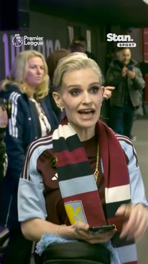 John McGinn walks out with Ozzy Osbourne's grandson at Villa Park 💜 #StanSportAU #PremierLeague