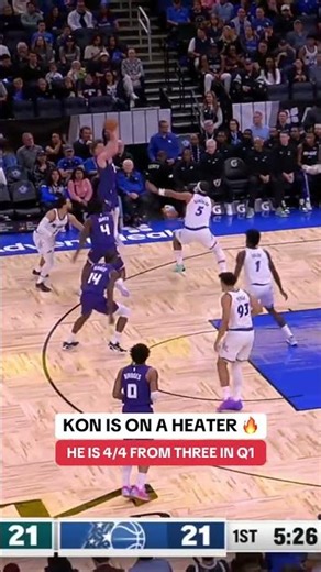 Kon Knuueppel isn’t missing from three tonight 🎯