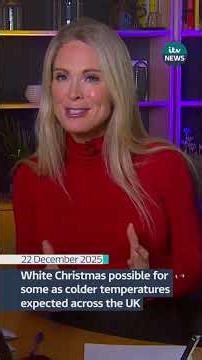 White Christmas possible for some as colder temperatures expected across the UK | ITV News