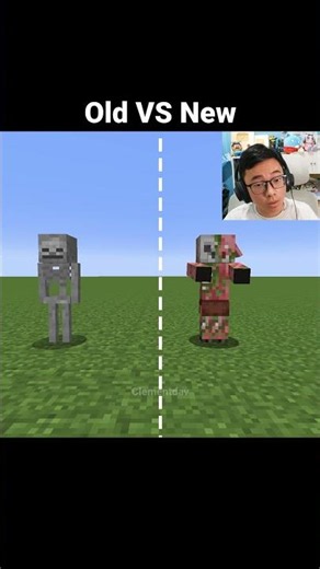 Minecraft Old VS New Mobs Moment