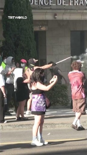 Anti-G7 demonstrations in Geneva turn violent as police and protesters clash